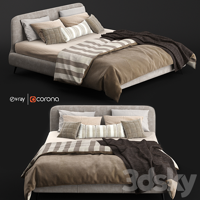 Aris Bed by Ditre Italia 3DSMax File - thumbnail 1