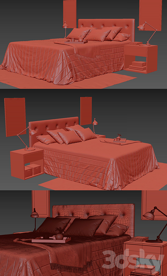 Arran bed 3DSMax File - thumbnail 3