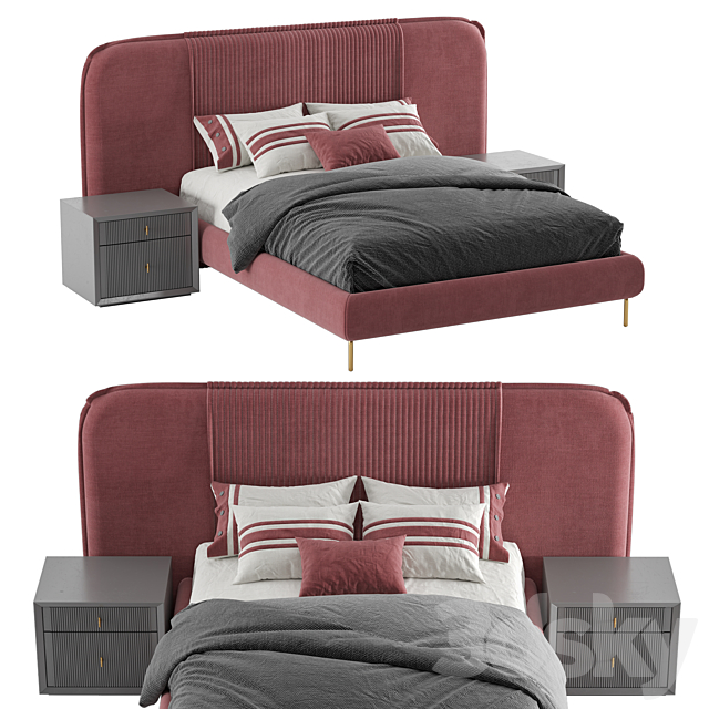 Astoria bed 3DSMax File - thumbnail 1