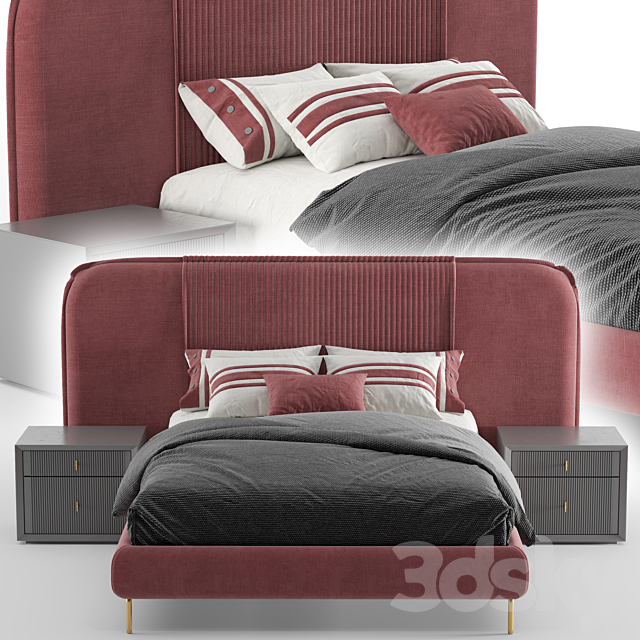 Astoria bed 3DSMax File - thumbnail 2