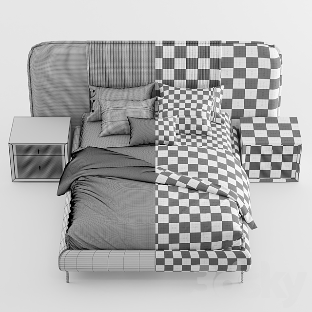 Astoria bed 3DSMax File - thumbnail 5