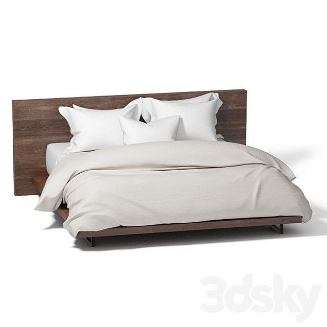 Atwood King Bed 3ds Max - thumbnail 1