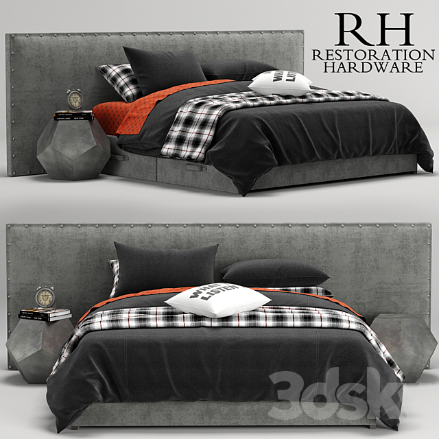 Axel Wide Storage bed. RH Teen 3DSMax File - thumbnail 1