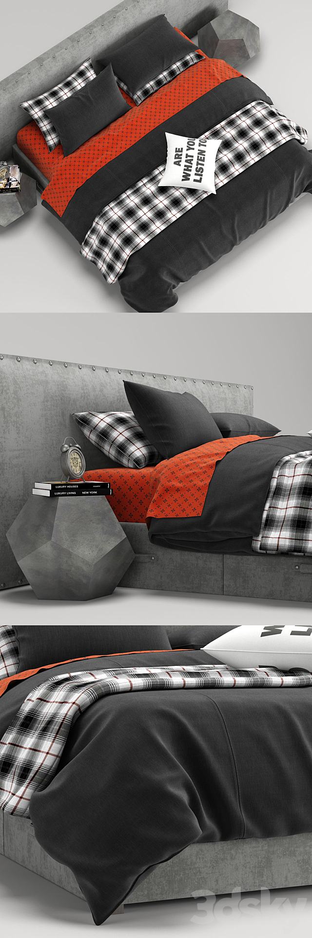 Axel Wide Storage bed. RH Teen 3DSMax File - thumbnail 2