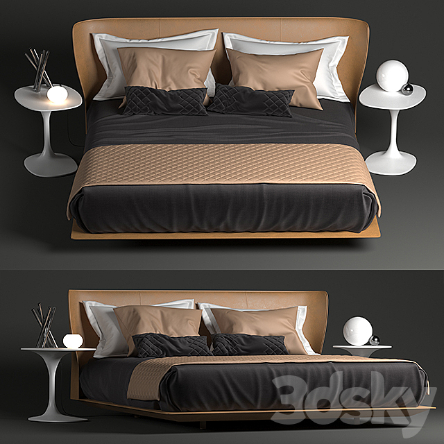 b & b italia alys bed 3DSMax File - thumbnail 1