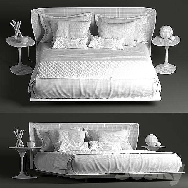 b & b italia alys bed 3DSMax File - thumbnail 3