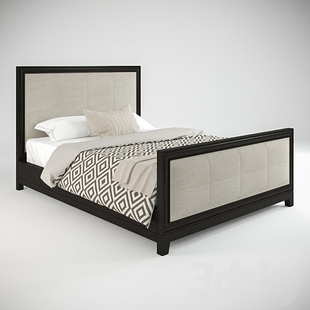 Baker 3422-05 Upholstered Bed (Queen) 3ds Max - thumbnail 1