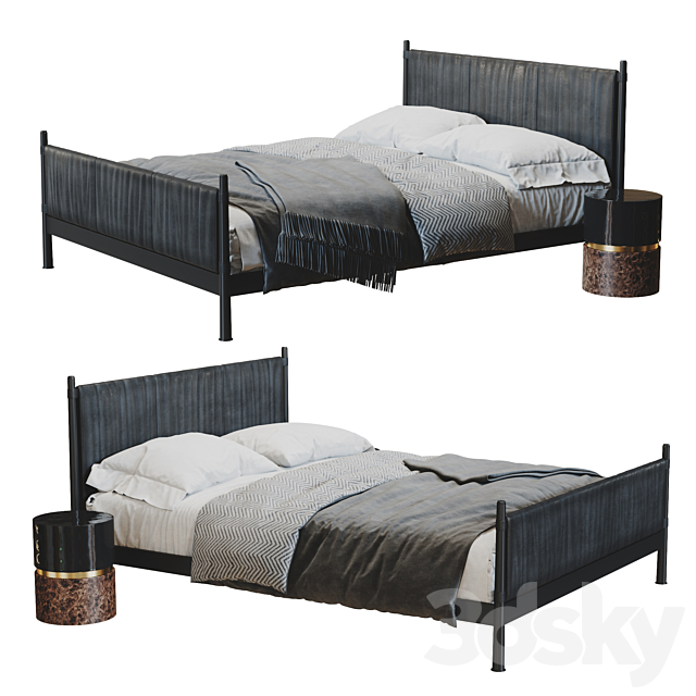 BAKER – CAGED KING BED 3DSMax File - thumbnail 1