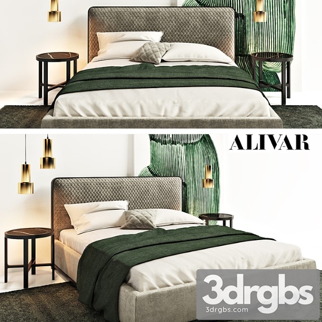 Bali bed by alivar 2 3dsmax Download - thumbnail 1