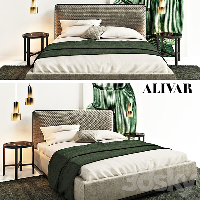 BALI bed by ALIVAR 3DSMax File - thumbnail 1