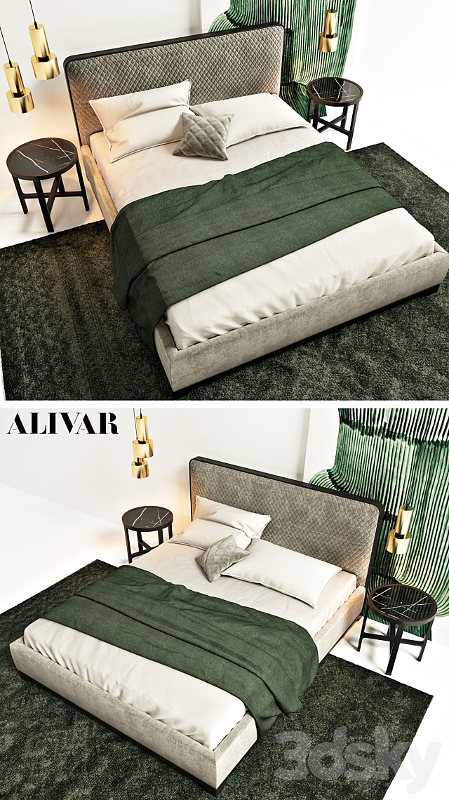 BALI bed by ALIVAR 3DSMax File - thumbnail 2