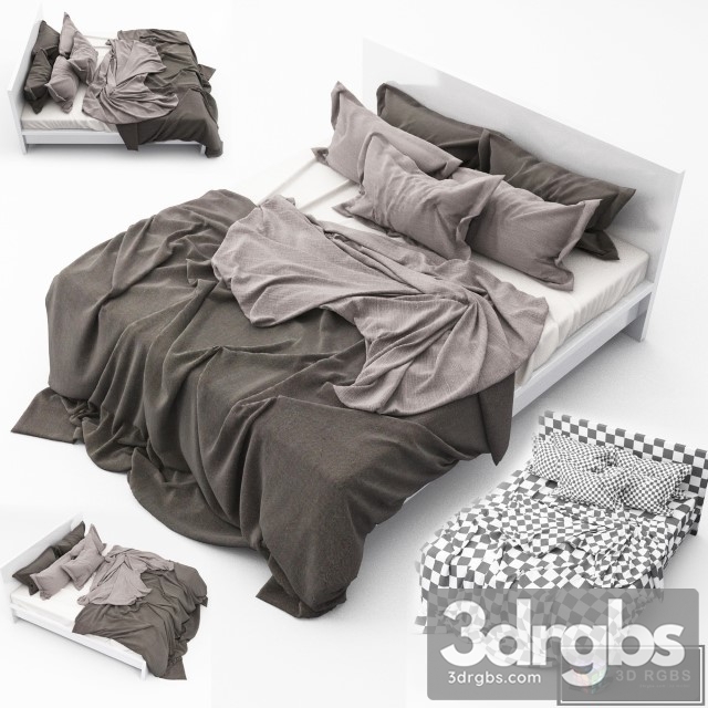 Basic Bed 22 3dsmax Download - thumbnail 1