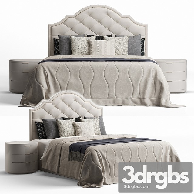 Bassett bedroom bonnet king headboard 2 3dsmax Download - thumbnail 1