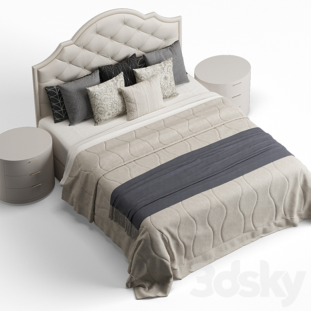 Bassett Bedroom Bonnet King Headboard 3DSMax File - thumbnail 2