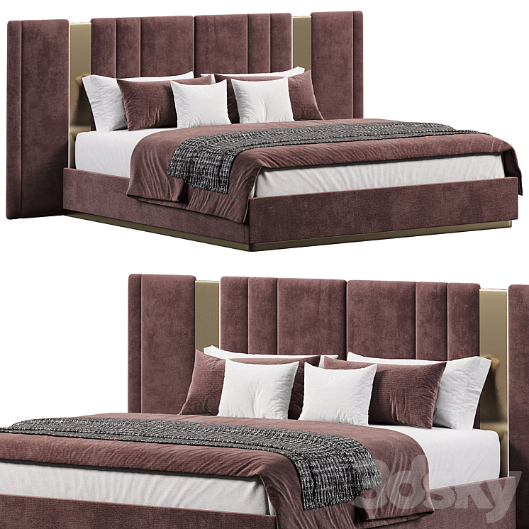 Batha II bed by Evanyrouse 3DS Max Model - thumbnail 1