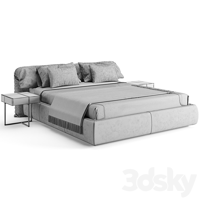 Baxter Casablanca Bed 3DSMax File - thumbnail 5