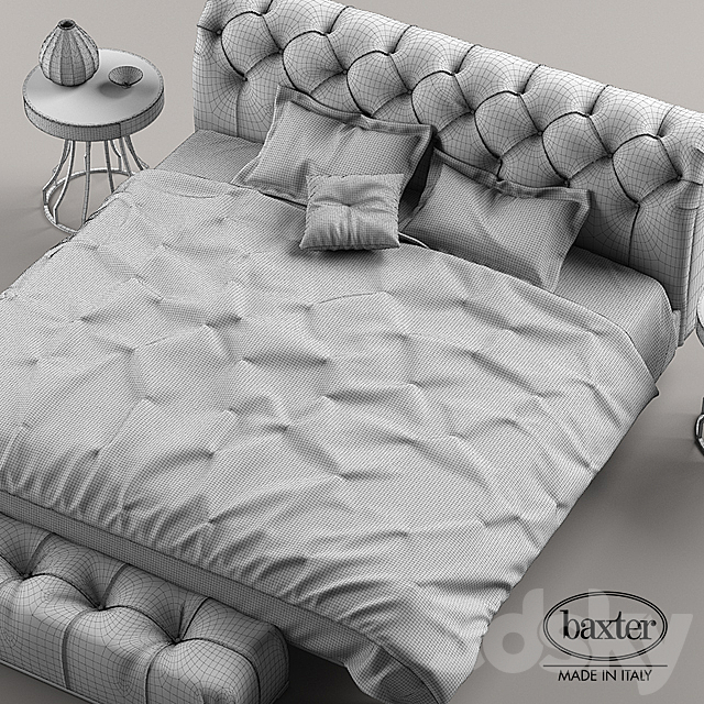 BAXTER CASPER BED 3DS Max Model - thumbnail 2