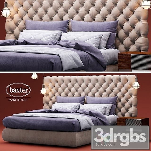 Baxter Heaven Bed 3dsmax Download - thumbnail 1