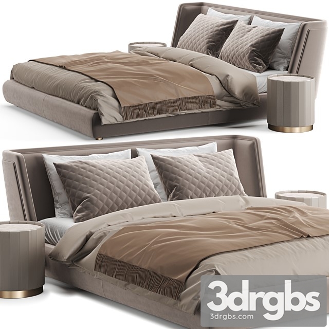 Baxter Metropolis Plain Bed 3dsmax Download - thumbnail 1