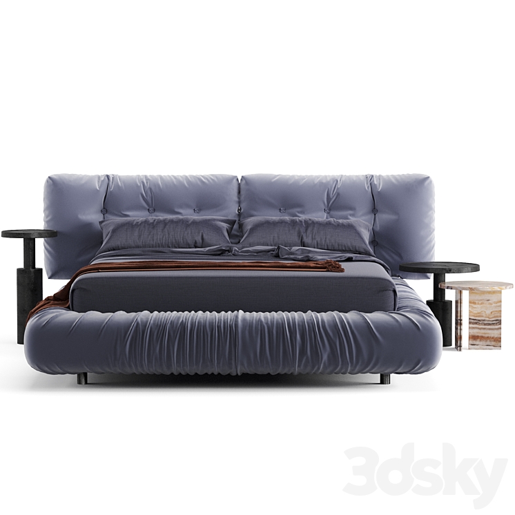 Baxter Milano Bed 3DS Max Model - thumbnail 2