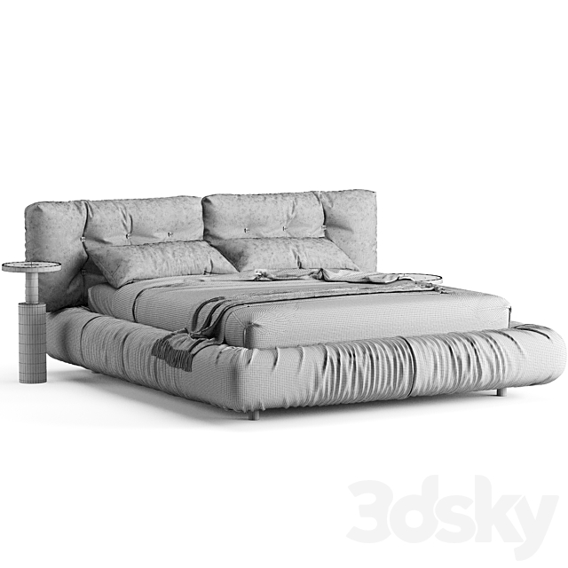 Baxter Milano Bed 3DSMax File - thumbnail 7