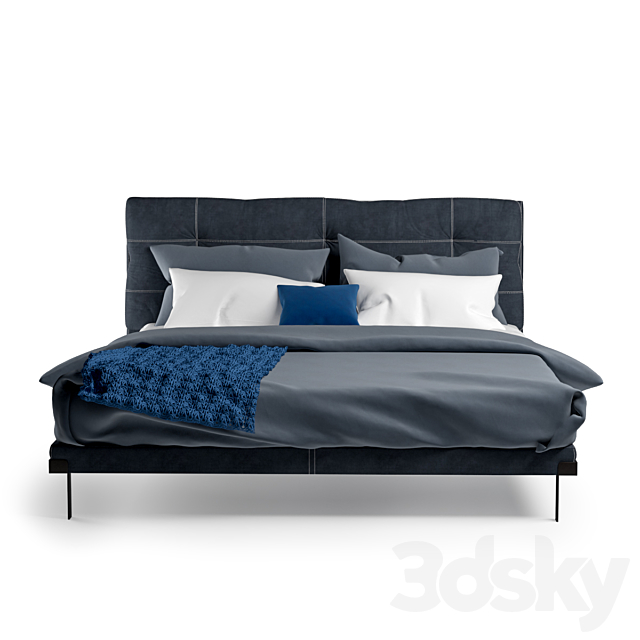 Baxter Victor bed 3DSMax File - thumbnail 1