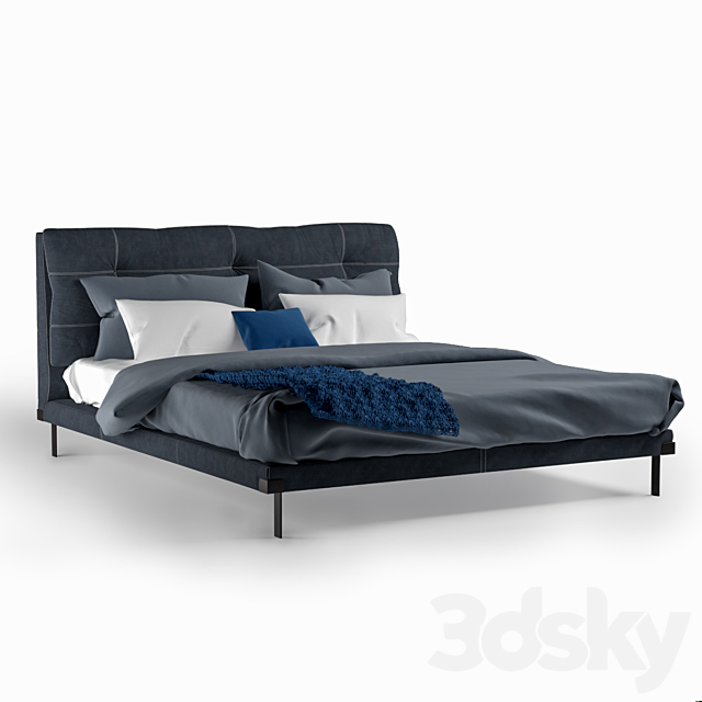 Baxter Victor bed 3DSMax File - thumbnail 2