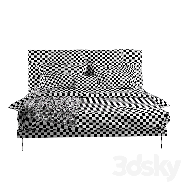 Baxter Victor bed 3DSMax File - thumbnail 4