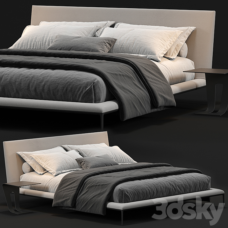 B&B Atoll bed 3DS Max Model - thumbnail 1