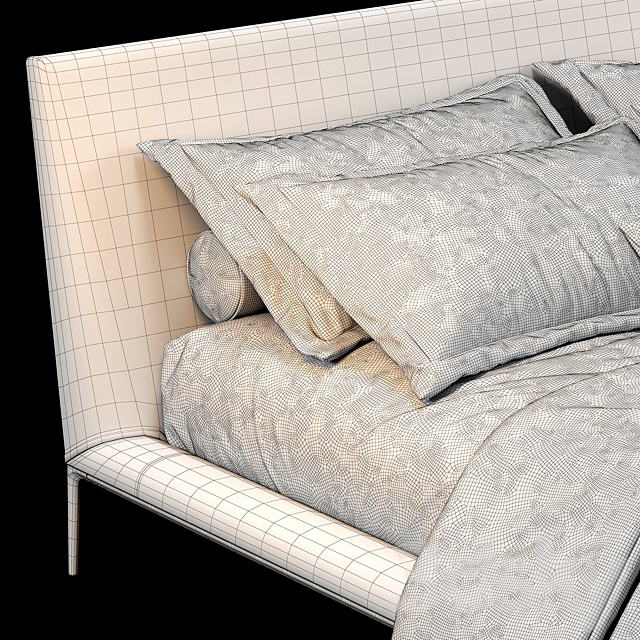 B&B Atoll bed 3DSMax File - thumbnail 4