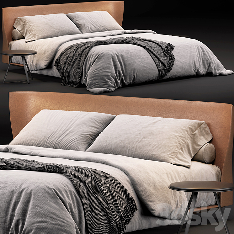 B&B Italia Alys Bed 3DS Max Model - thumbnail 1