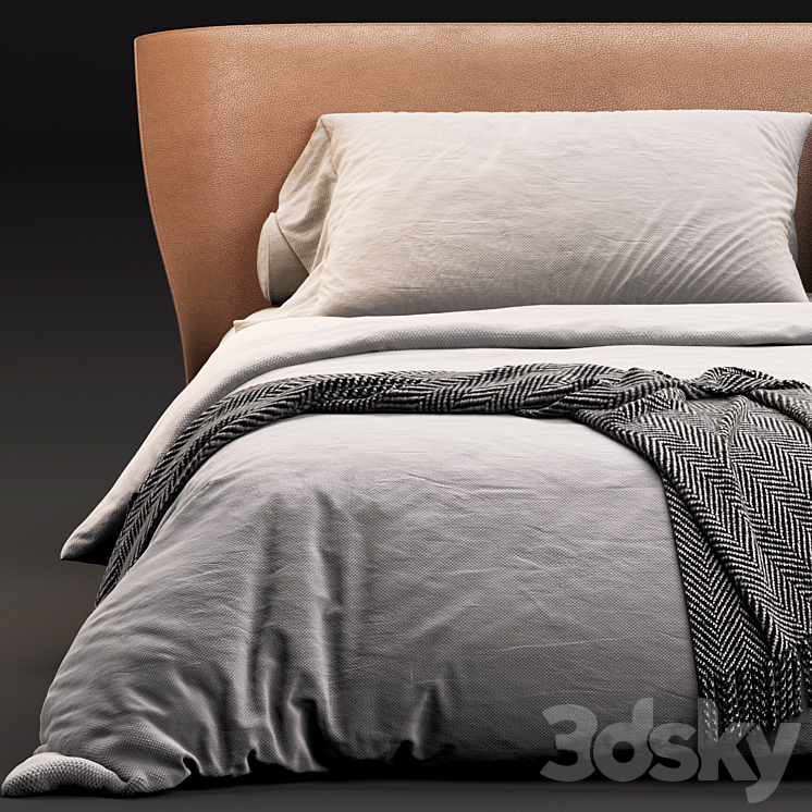 B&B Italia Alys Bed 3DS Max Model - thumbnail 2