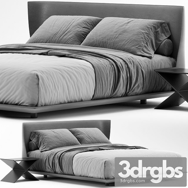 B&B Italia Alys Bed 3dsmax Download - thumbnail 1