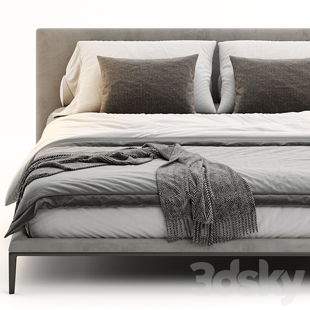 B&B Italia Atoll Bed 3DS Max Model - thumbnail 2