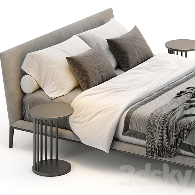 B&B Italia Atoll Bed 3DS Max Model - thumbnail 4