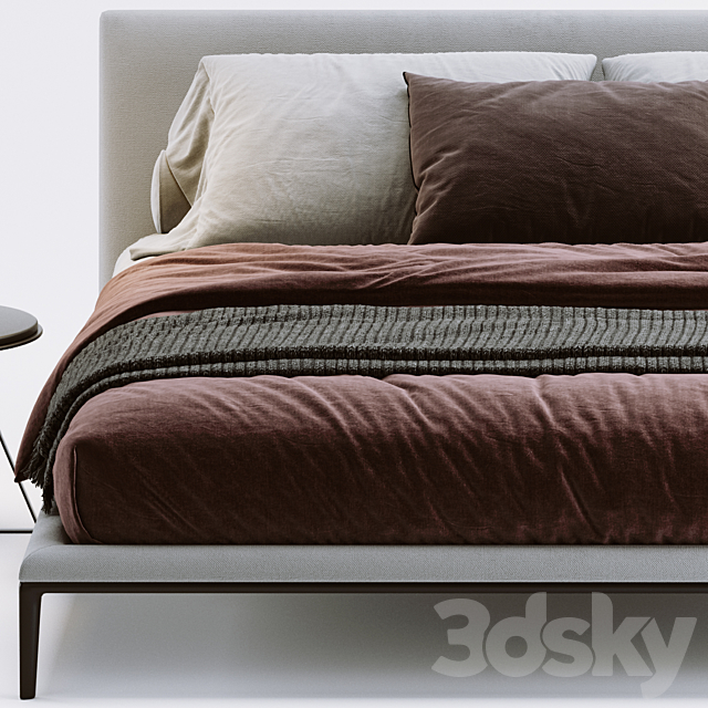 B&B Italia Atoll Bed 3DS Max Model - thumbnail 3