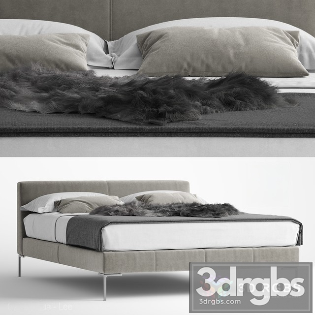 BB Italia Charles Bed 3dsmax Download - thumbnail 1