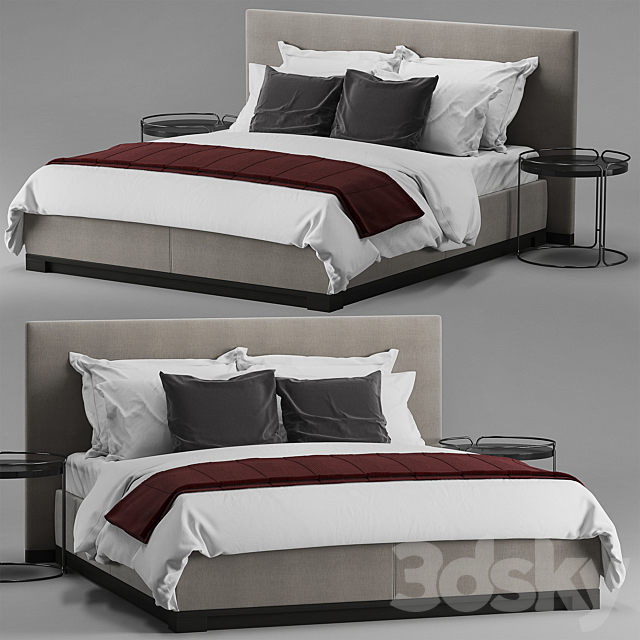 B&B italia Maxalto Bauci Ovidio bed 3DSMax File - thumbnail 1