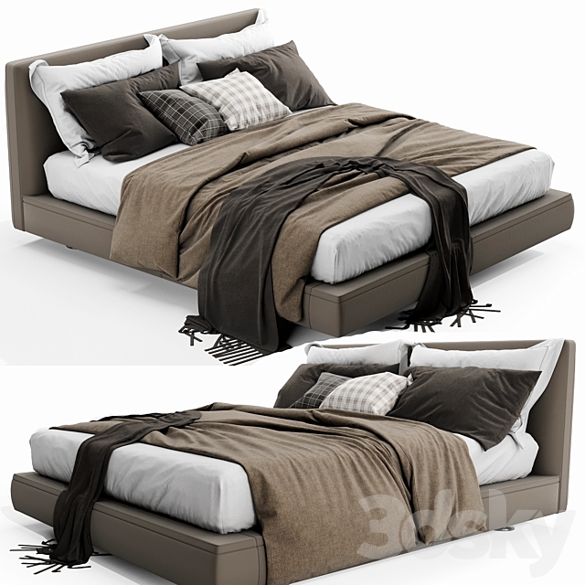 B&B Italia Richard Bed 3DSMax File - thumbnail 5