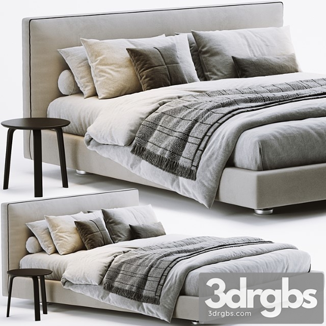 B&b italia richard bed_2 2 3dsmax Download - thumbnail 1