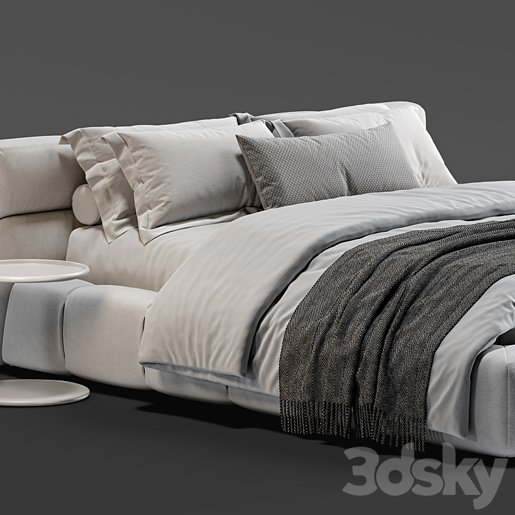 B&B Italia Tufty Bed_vol 02 3DS Max Model - thumbnail 2