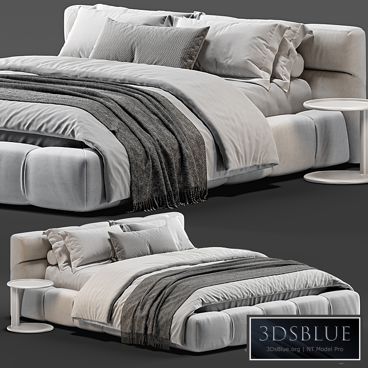 B&B Italia Tufty Bed_vol 02 3DS Max - thumbnail 3