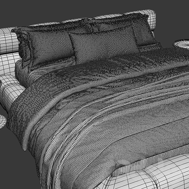 B&B Italia Tufty Bed_vol 02 3DSMax File - thumbnail 4