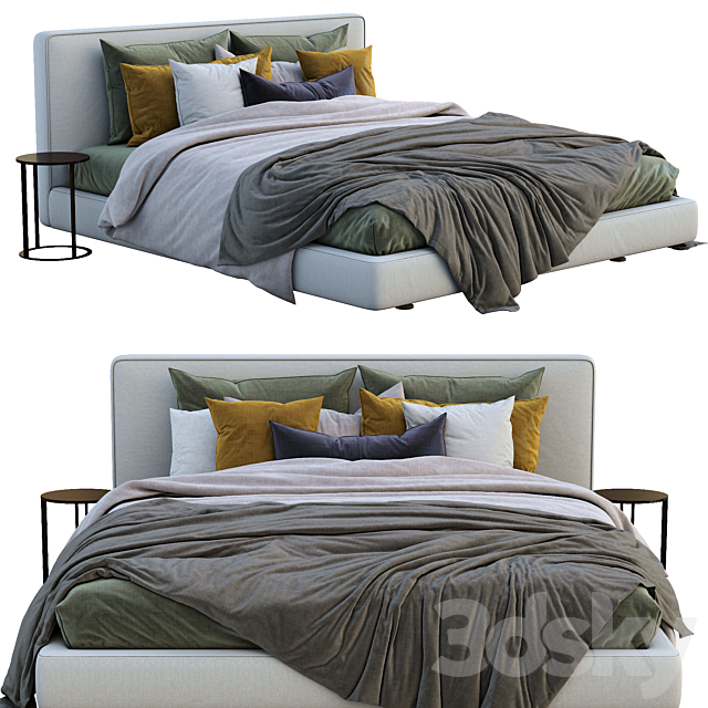 Bebitalia bed Richard 3DSMax File - thumbnail 2