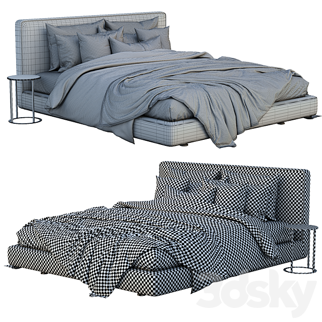 Bebitalia bed Richard 3DSMax File - thumbnail 3