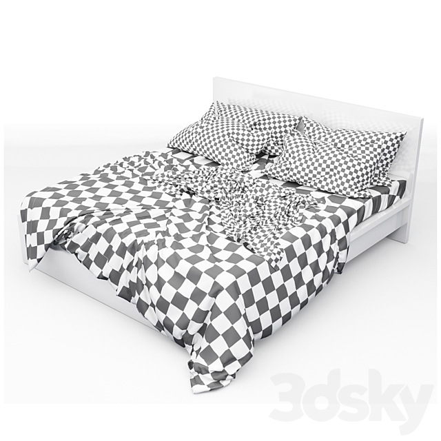 Bed 04 3DS Max Model - thumbnail 3