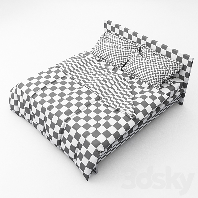 Bed 05 3DS Max Model - thumbnail 3