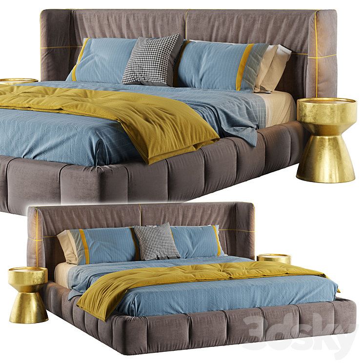 Bed 06 3DS Max Model - thumbnail 1