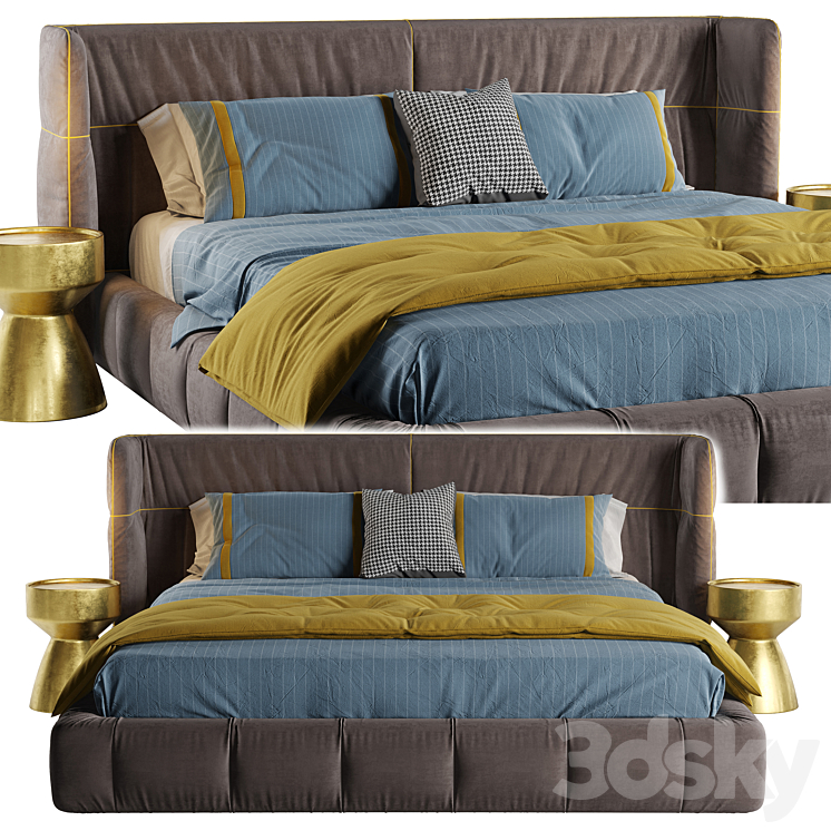 Bed 06 3DS Max Model - thumbnail 2