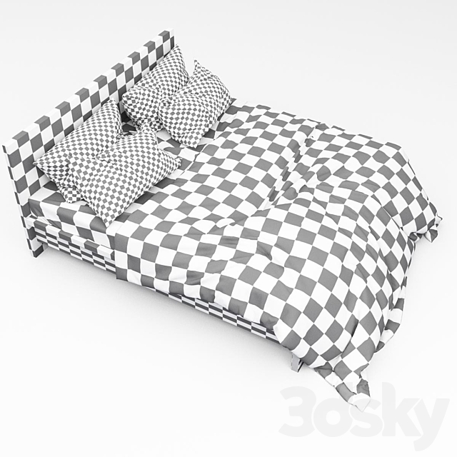 Bed 07 3DS Max Model - thumbnail 3